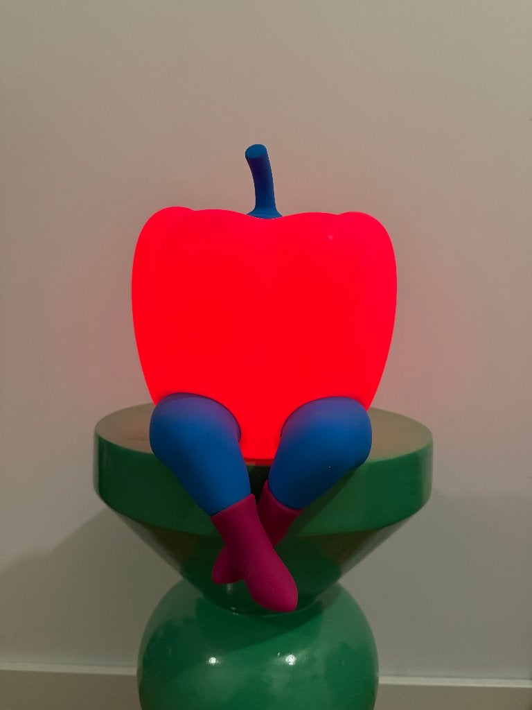 Parra x Case Studyo – Bell Pepper Panic Lamp 2022, Antiek en Kunst, Ophalen of Verzenden, Lamp, Rood, Kunststof