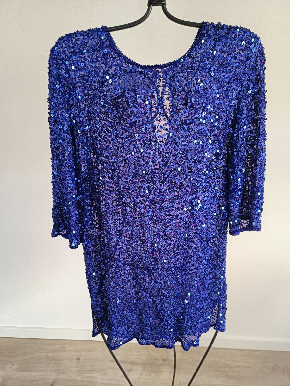 Frank Usher glitter top maat M, Maat 38/40 (M), Blauw, Ophalen of Verzenden, Zo goed als nieuw