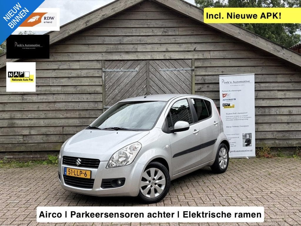 Suzuki Splash 1.2 Exclusive | Airco | Parkeersensoren achter, Voorwielaandrijving, Euro 5, 4 cilinders, 965 kg