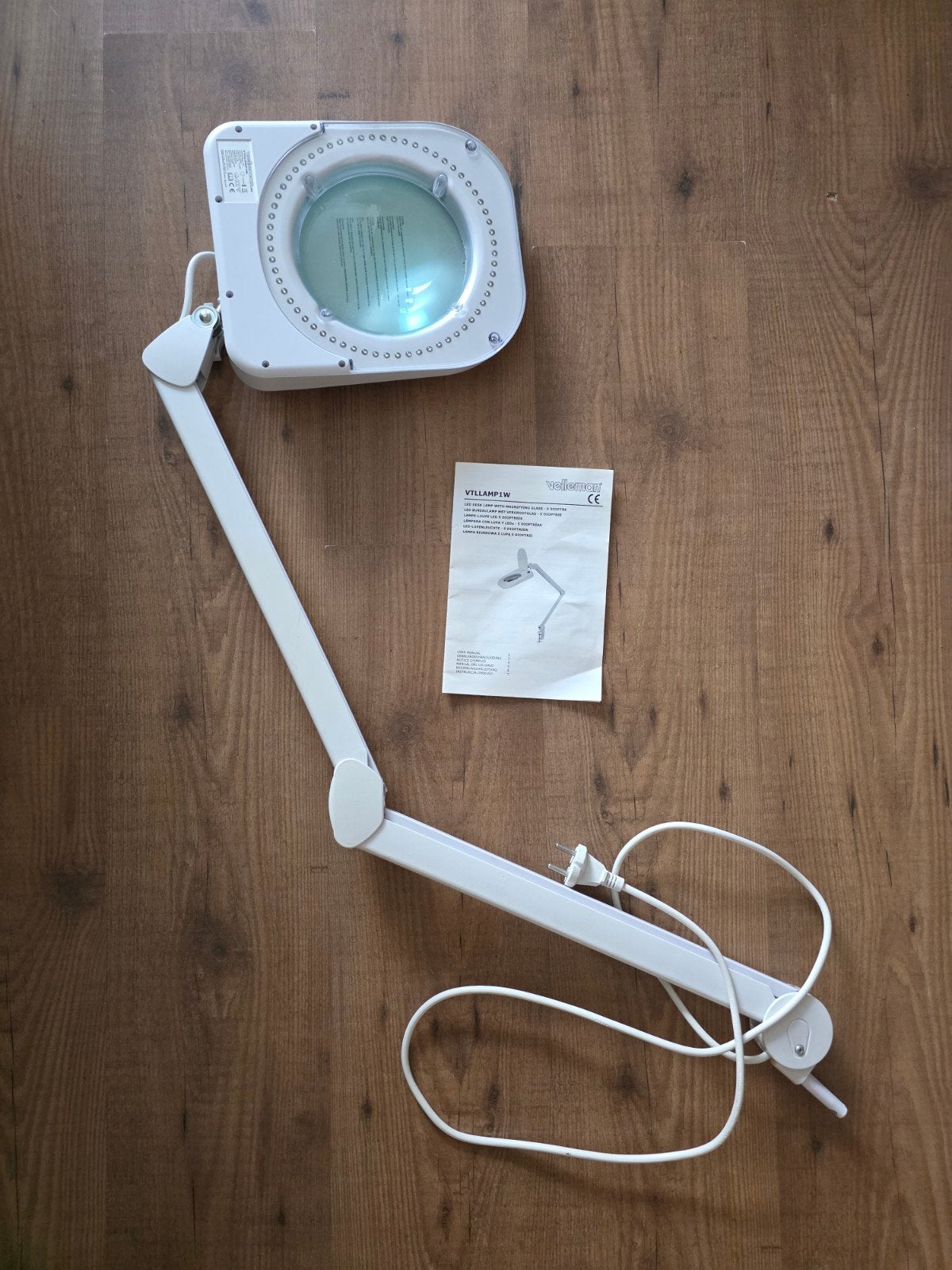 Velleman LED loeplamp met vergrootglas (model VTLLAMP1W), Ophalen, Nieuw, Loeplamp