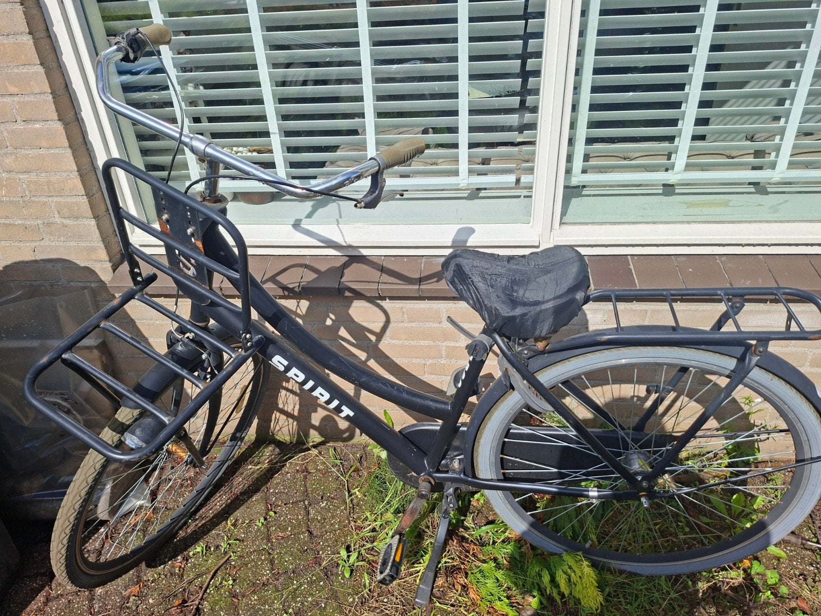 Spirit transportfiets - Zwart, gebruikt, Fietsen en Brommers, Overige merken, Terugtraprem, Versnellingen, Ophalen of Verzenden