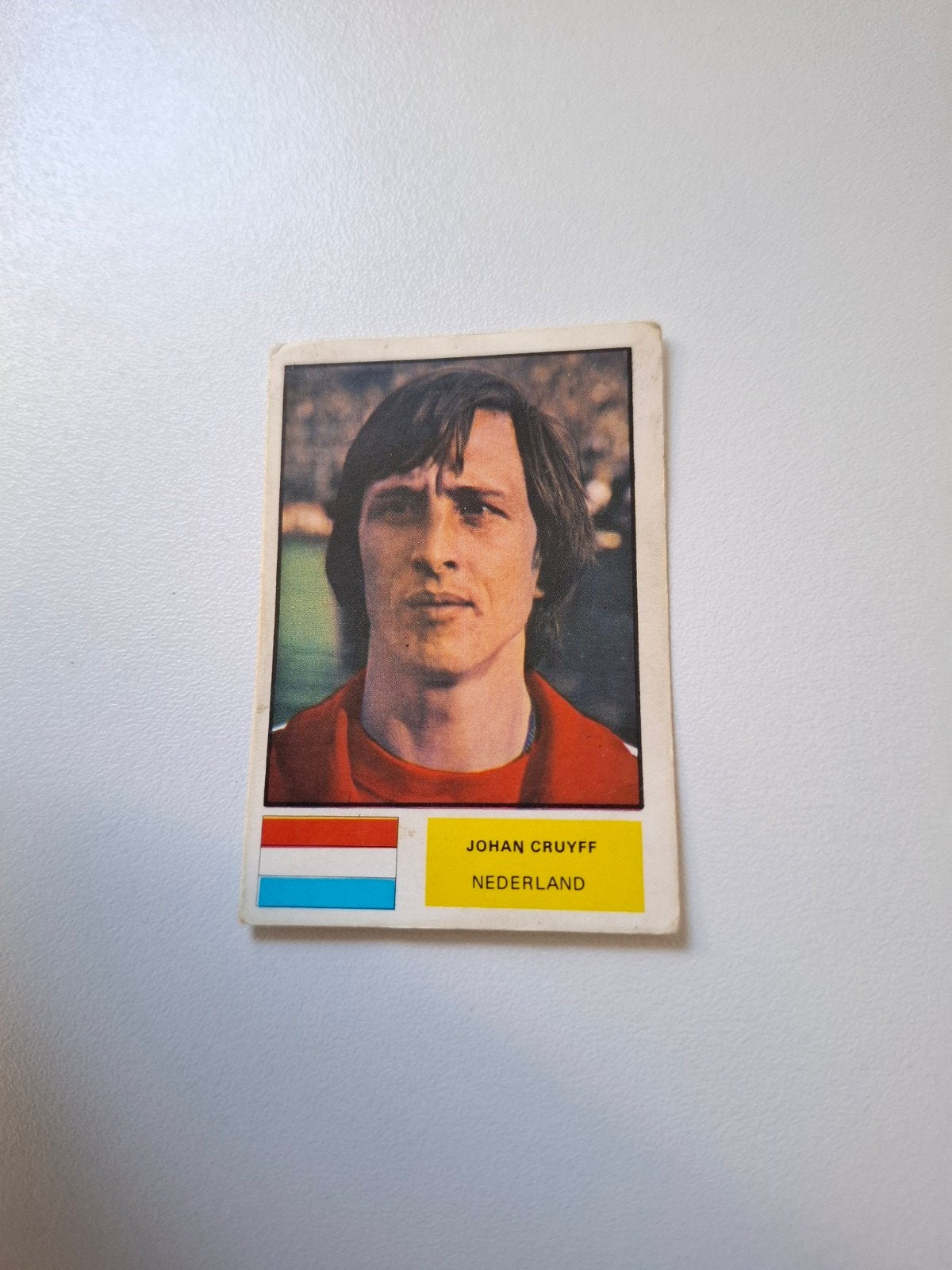 te koop: van der Hout Wk 1974 plaatje van Johan Cruyff, Verzenden, Gebruikt, Ajax, Poster, Plaatje of Sticker