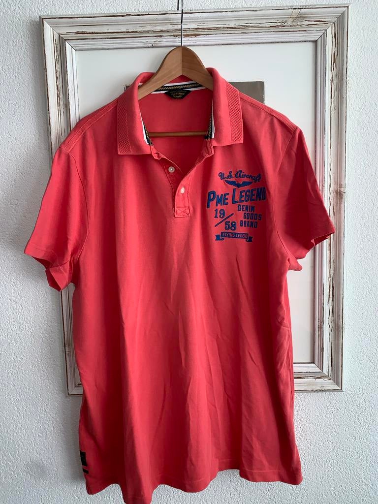 PME Legend Polo Shirt XXXL Koraalrood, Ophalen of Verzenden, Zo goed als nieuw, Overige maten, Overige kleuren