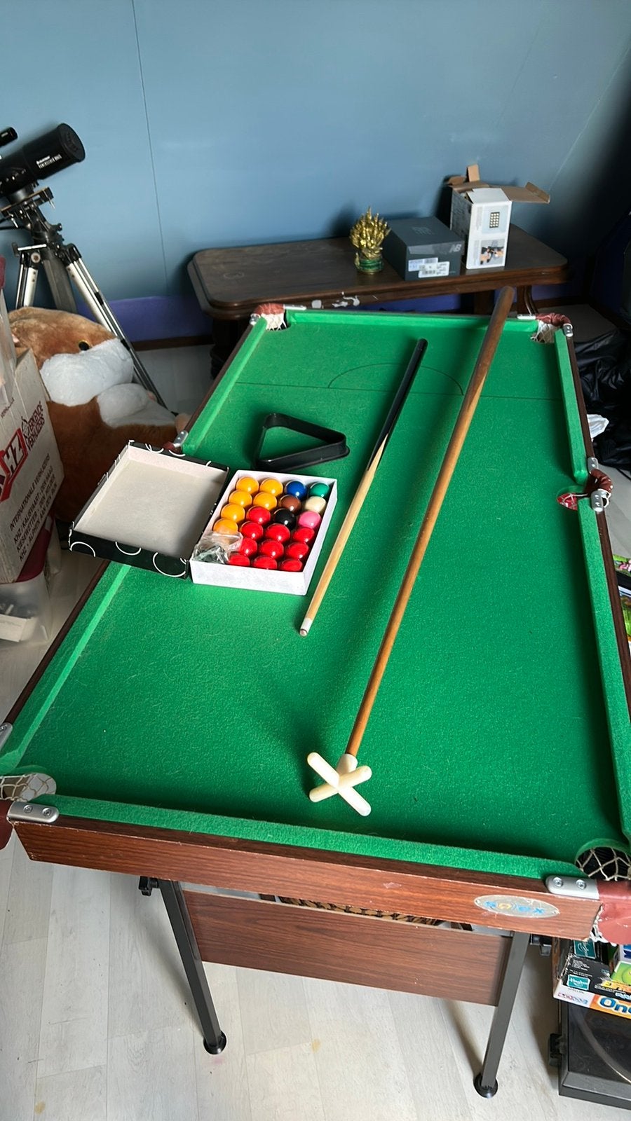 Opklapbare pool/ snooker tafel, Ophalen, Gebruikt, Pooltafel