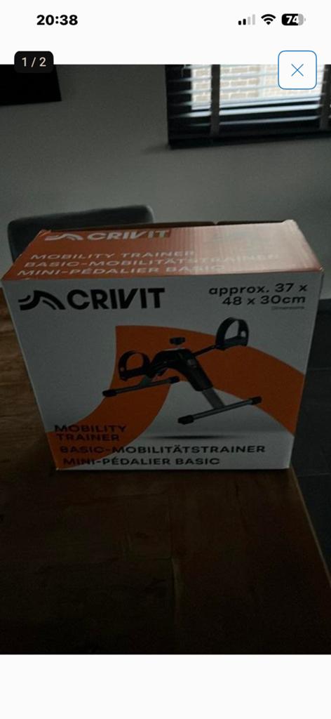 ZGAN CRIVIT REVALIDATIE (STOEL) FIETS, Sport en Fitness, Ophalen of Verzenden, Nieuw