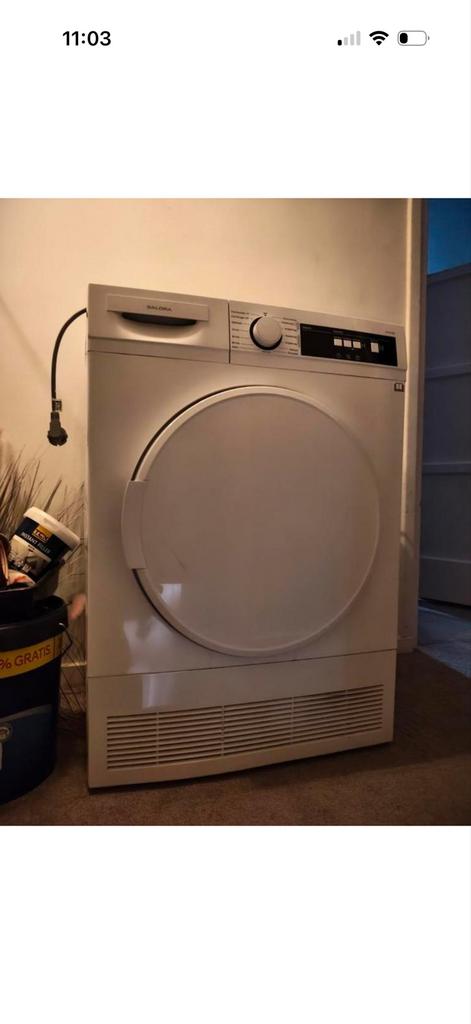 Droger met kapotte pomp - voor onderdelen of reparatie, Witgoed en Apparatuur, Wasdrogers, 6 tot 8 kg, Ophalen of Verzenden, Voorlader
