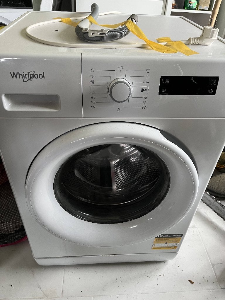 Whirpool Wasmachine 8KG - werkt goed, Ophalen, 1200 tot 1600 toeren, Gebruikt, 8 tot 10 kg