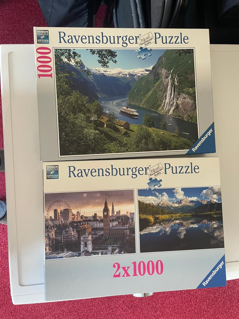 18 puzzels van alles wat ieder 1000 stukjes, Ophalen of Verzenden, 500 t/m 1500 stukjes, Zo goed als nieuw