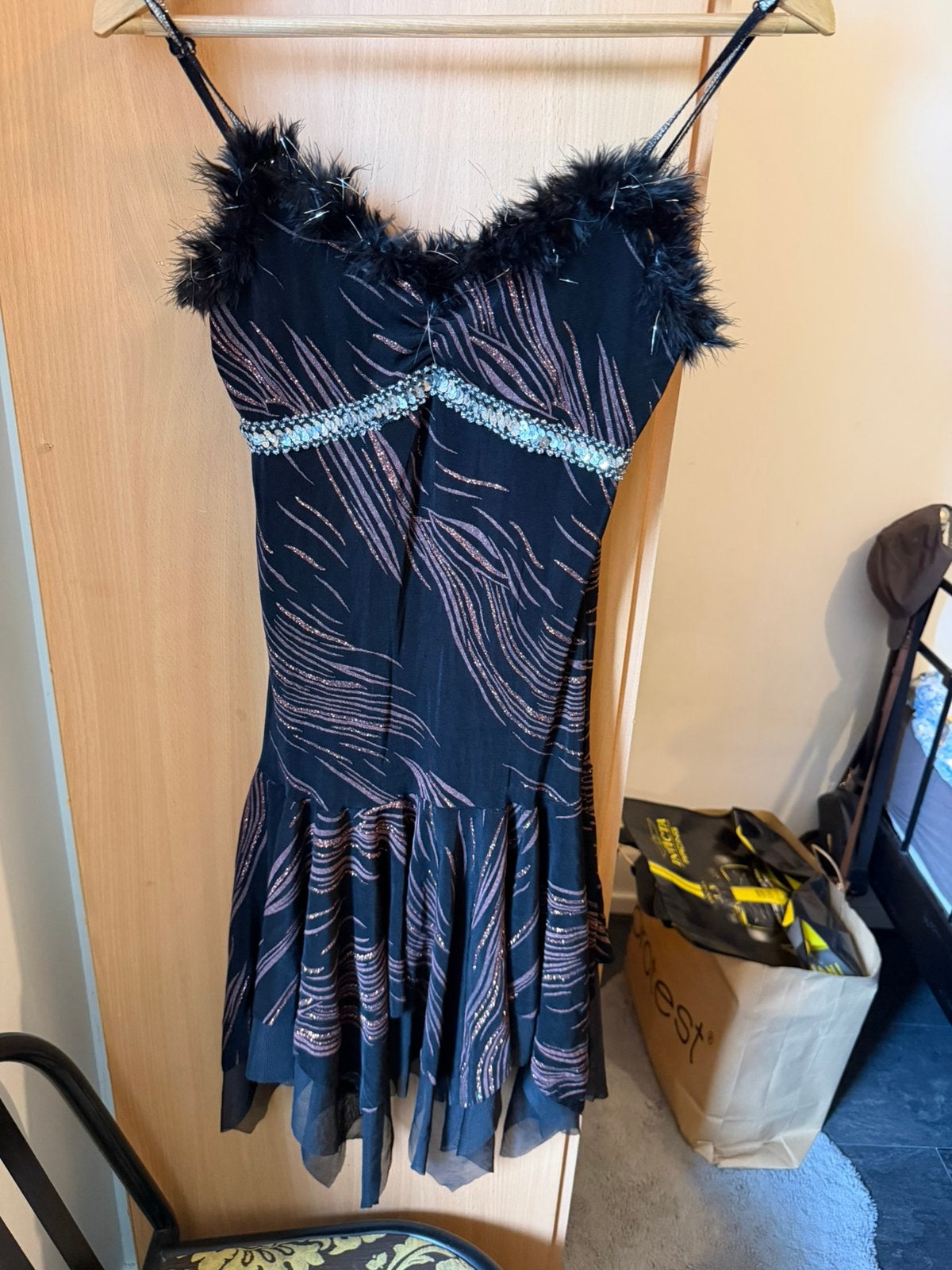 Dames jurk maat S, Overige kleuren, Ophalen of Verzenden, Zo goed als nieuw, Knielengte