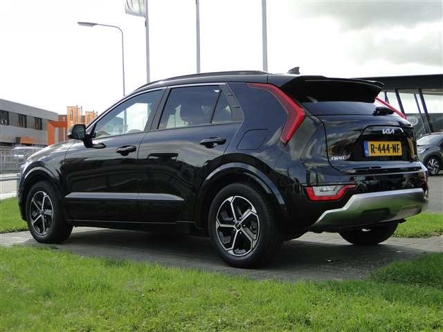 Kia Niro 1.6 GDi Hybrid DynamicPlusLine Schuifdak | Leer | H, Auto's, Automaat, Gebruikt, Overige brandstoffen, Zwart