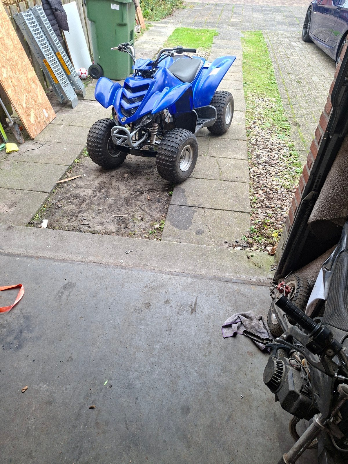 yamaha quad 50cc, Ophalen