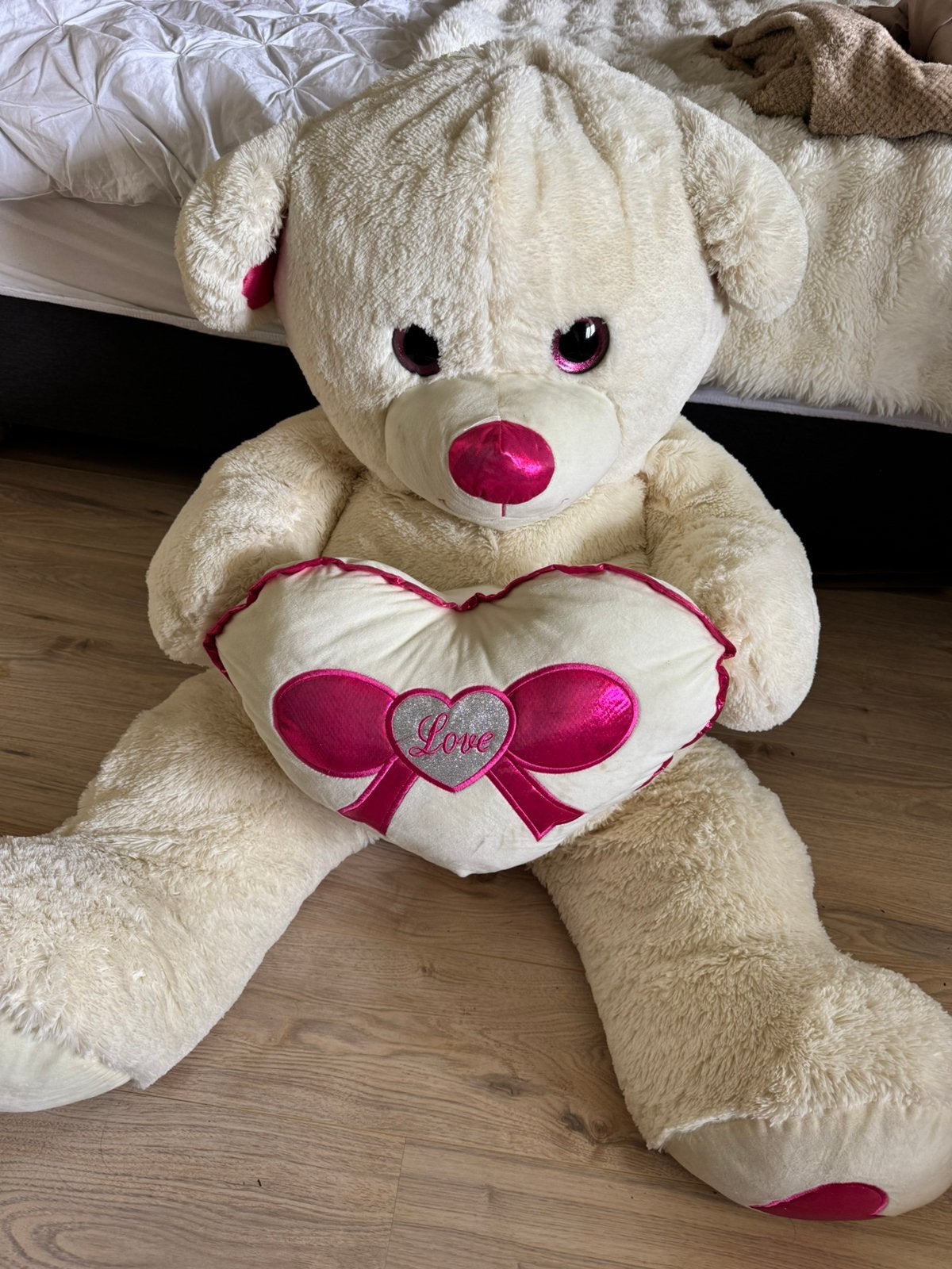 Grote  Teddy Beer, Ophalen of Verzenden, Zo goed als nieuw, Stoffen beer, Overige merken