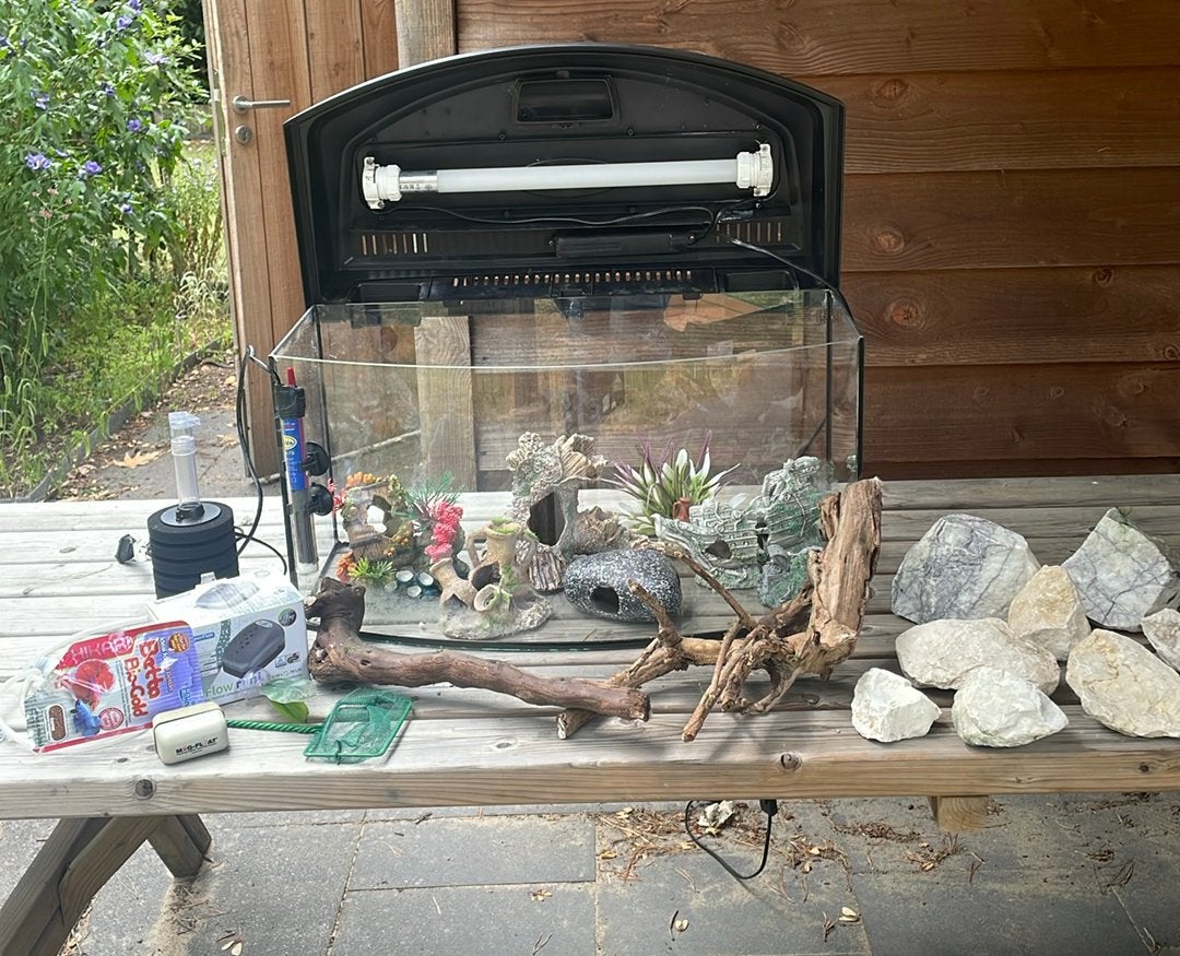 Mooi fluval flex aquarium met veel benodigdheden, Dieren en Toebehoren, Ophalen of Verzenden, Zo goed als nieuw, Leeg aquarium