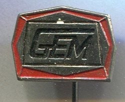 GEM benzine blik speldje ( M_037), Verzamelen, Verzenden, Zo goed als nieuw, Transport, Speldje of Pin