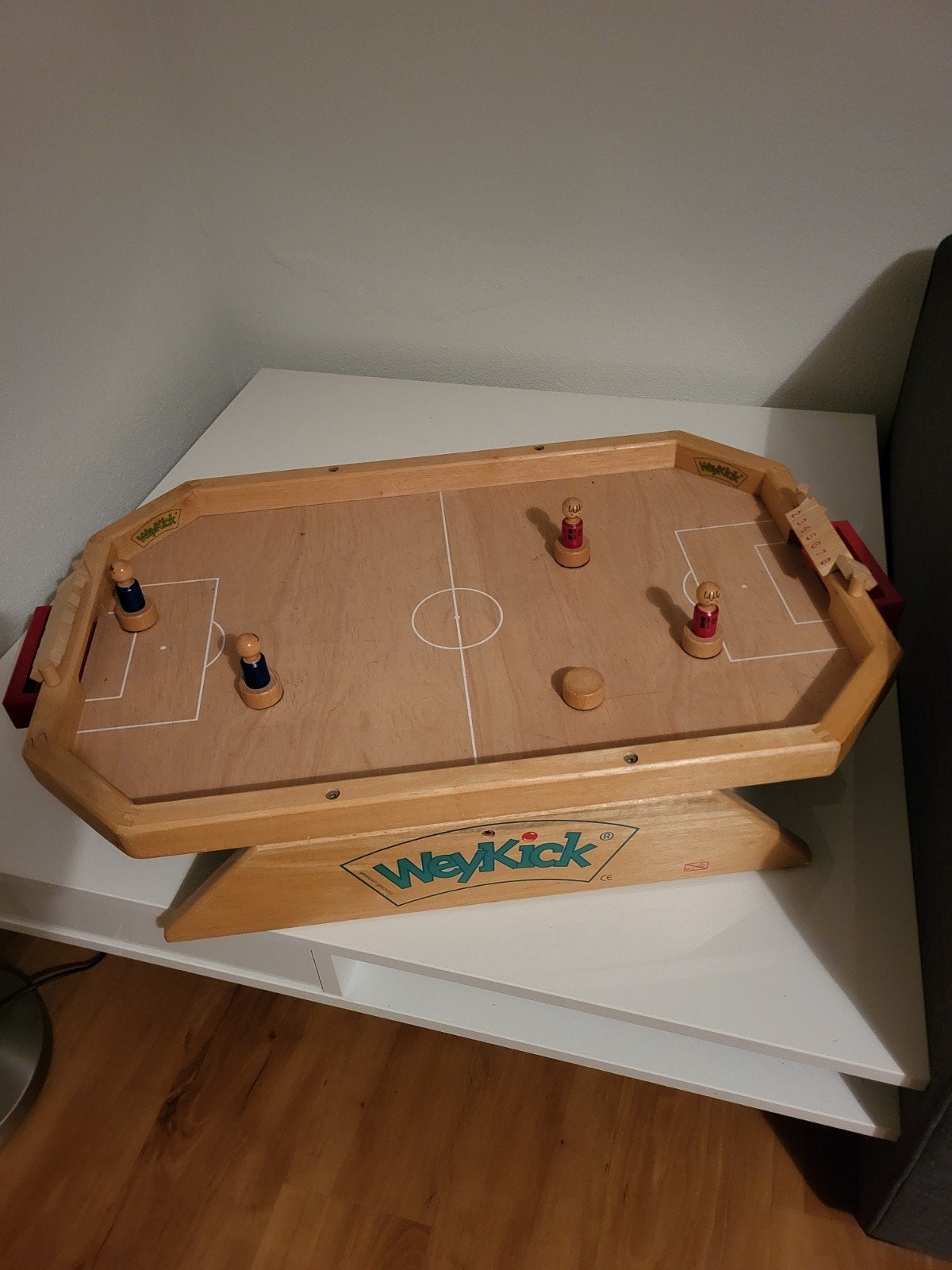 WeyKick tafelvoetbalspel - Houten voetbalspel, Kinderen en Baby's, Ophalen, Zo goed als nieuw