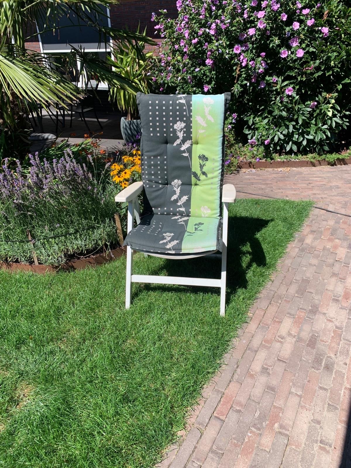 Kettler tuinstoel met kussen, Ophalen, Gebruikt, Kunststof