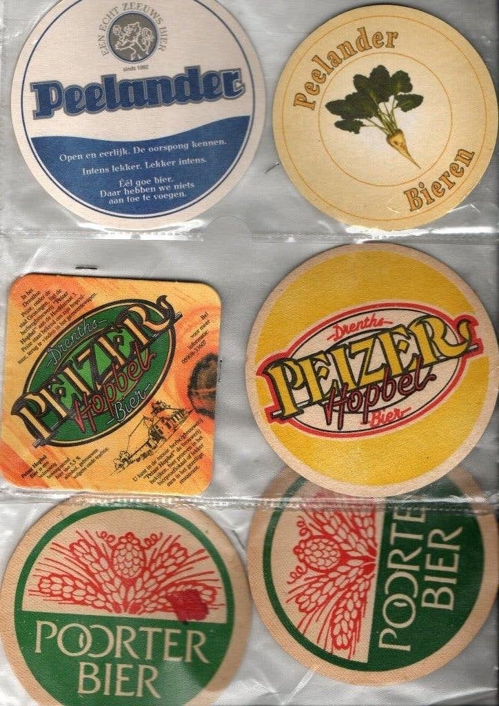 OUDERE NEDERLANDSE BIERVILTJES, Verzamelen, Biermerken, Verzenden, Nieuw, Viltje(s), Overige merken
