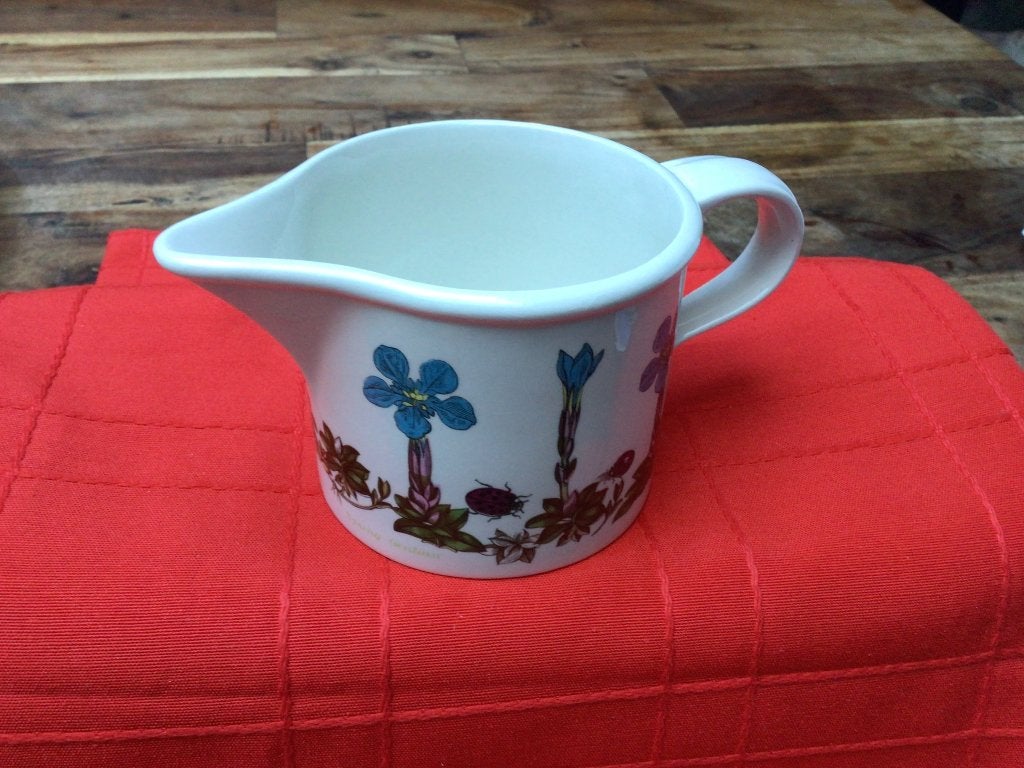 Portmeirion Botanic garden vintage melk/juskan, Kan, Gebruikt, Overige merken, Keramiek