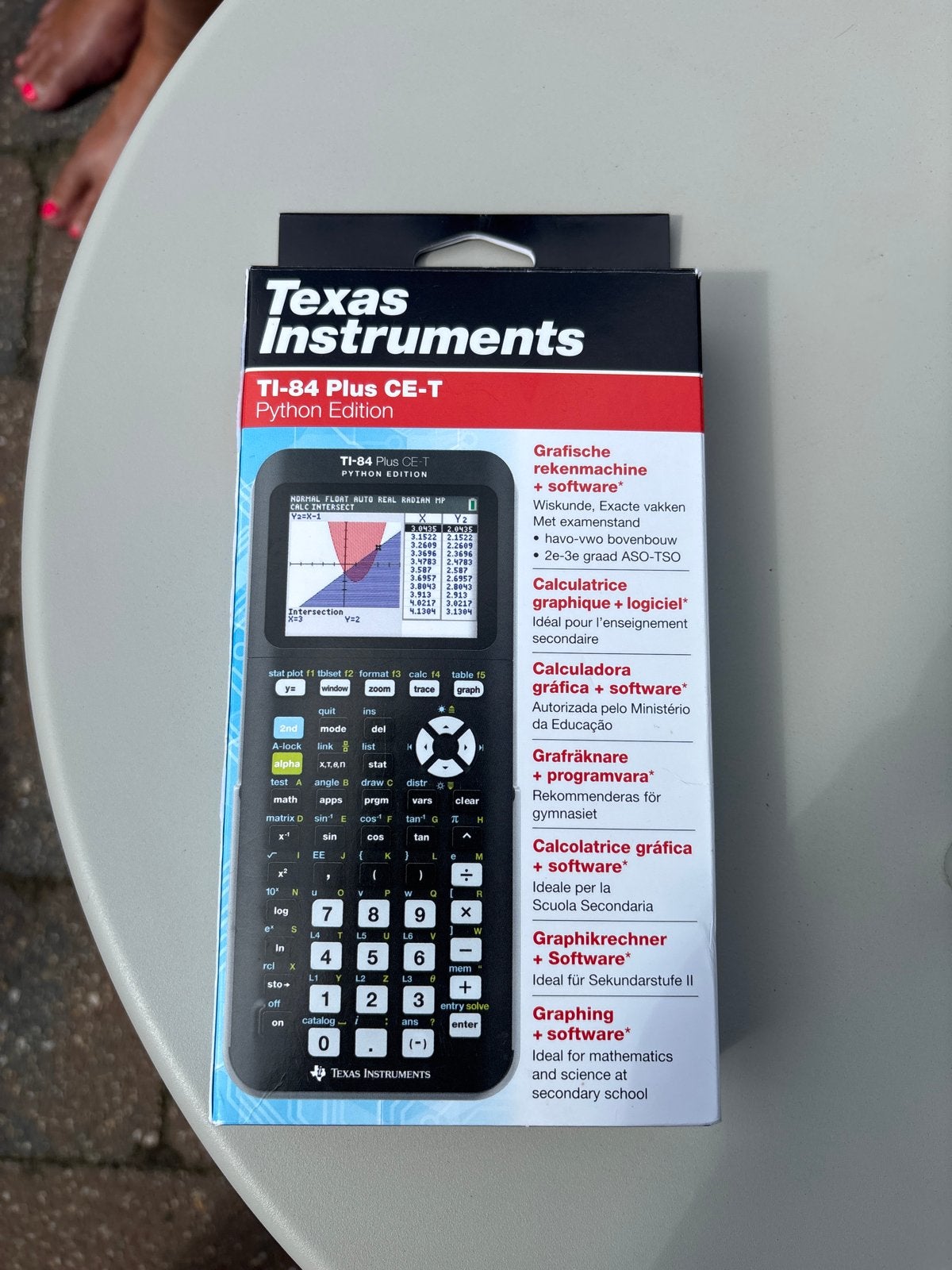 Texas Instruments Ti-84 Plus CE-T Python Editie, Ophalen of Verzenden, Gebruikt