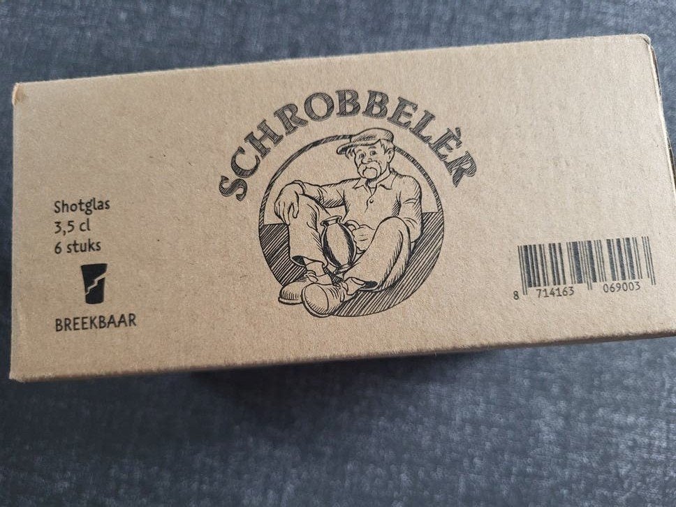 Schrobbelèr Shotglaasjes - Set van 6, Ophalen of Verzenden, Nieuw