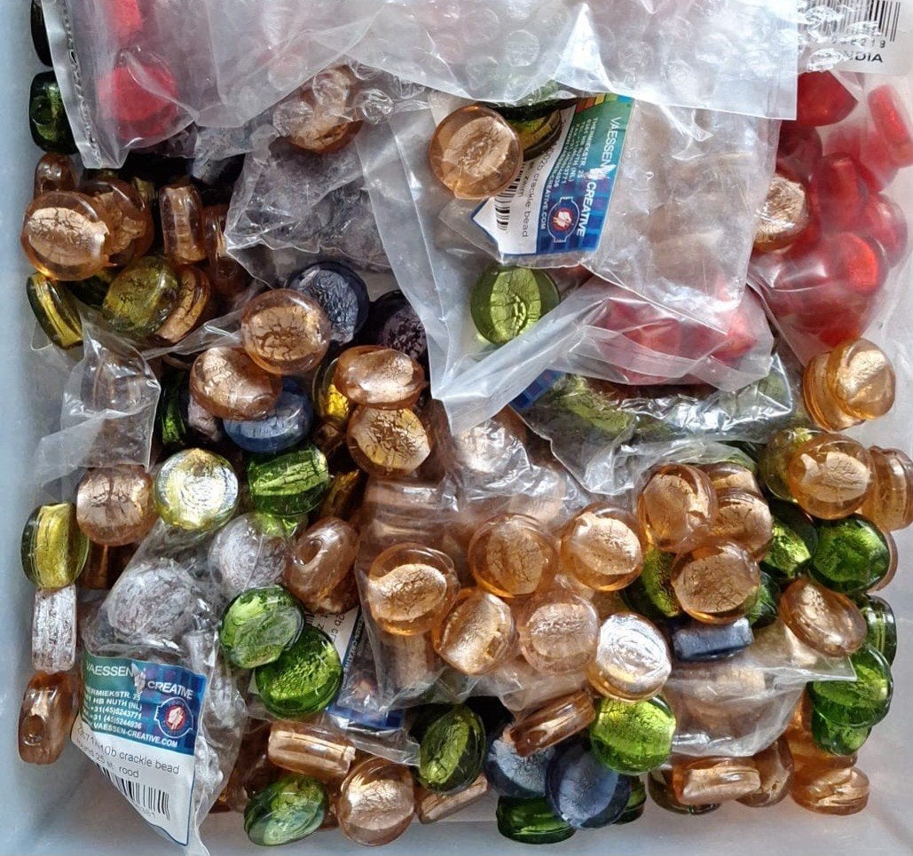SUPER SALE grote partij met ruim 20 kilo glaskralen, Ophalen of Verzenden, Nieuw, Kraal
