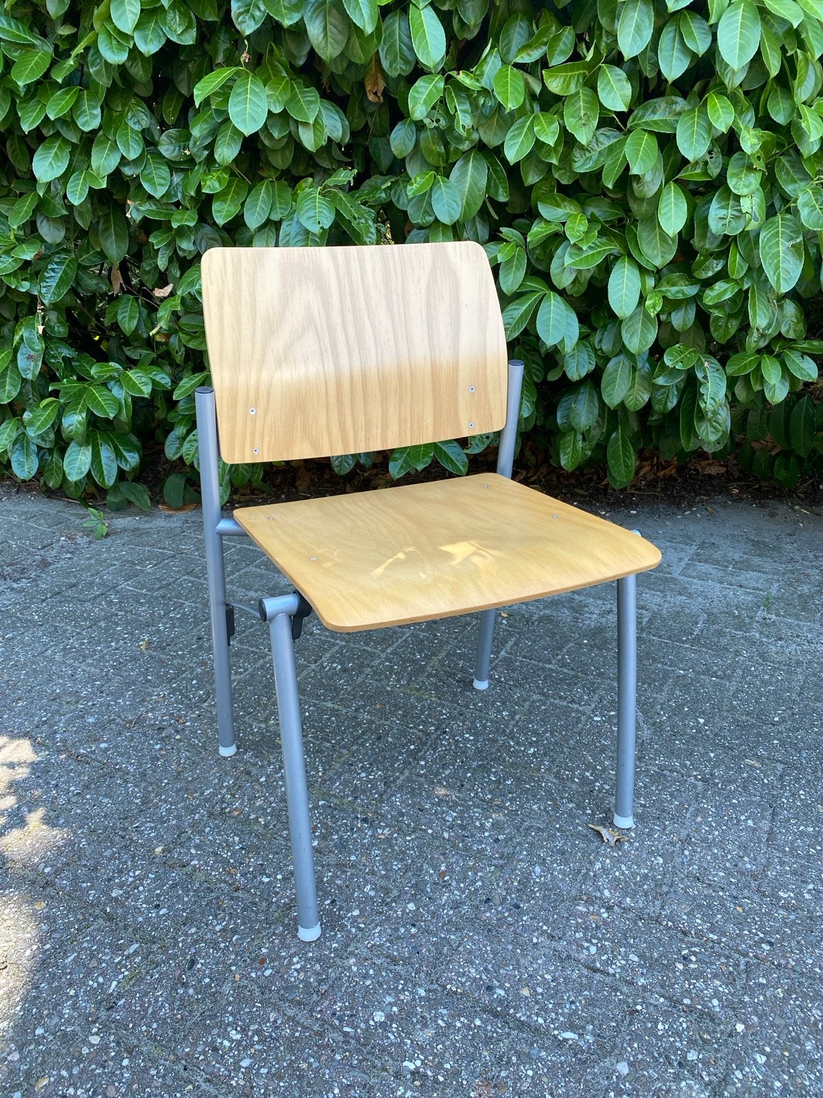 6 degelijke, stapelbare stoelen, Huis en Inrichting, Stoelen, Ophalen, Gebruikt, Overige kleuren, Vijf, Zes of meer stoelen