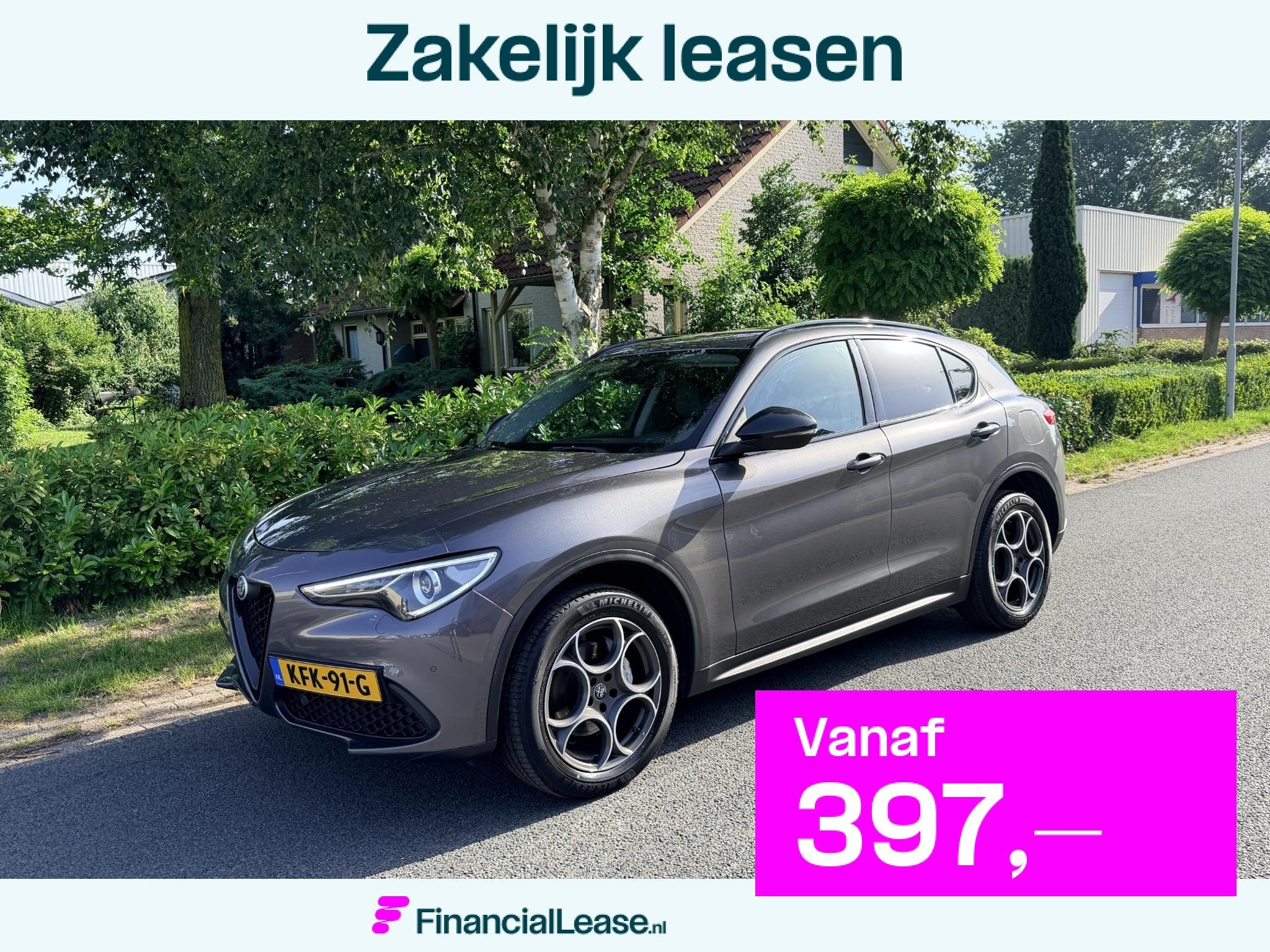 Alfa Romeo Stelvio 2.0T Q4 200PK AUT•Leder•Carplay, 4 cilinders, Leder, Bedrijf, Vierwielaandrijving