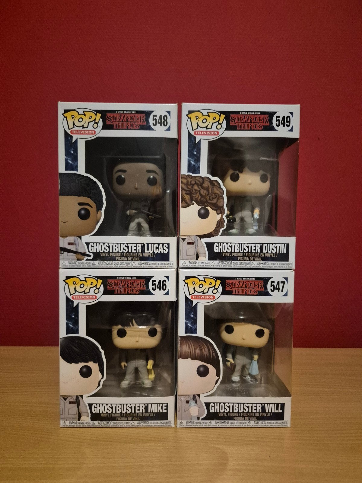 Funko Pop! Ghostbuster Will, Mike, Dustin, Lucas, Ophalen of Verzenden, Zo goed als nieuw