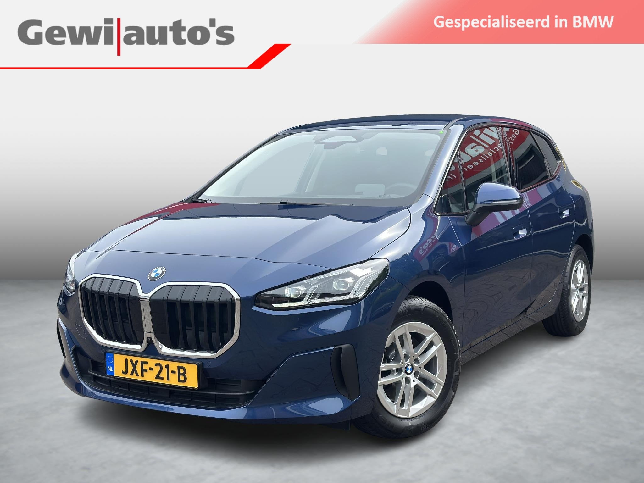 BMW 2-serie Active Tourer 218i NIEUW! 360Cam|Trekhaak|Premiu, Dealer onderhouden, Gebruikt, Euro 6, Blauw