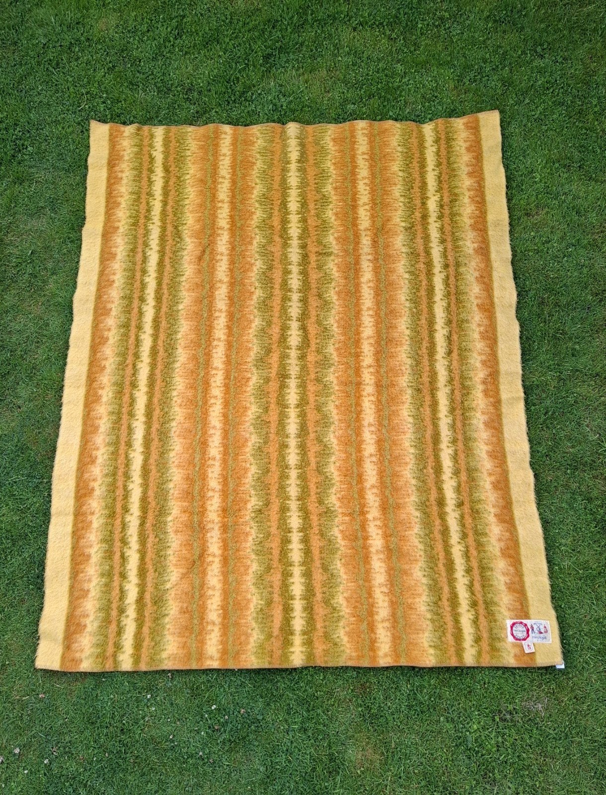 Vintage wollen deken, Leidse van Wijk, 180 x 225, Ophalen of Verzenden