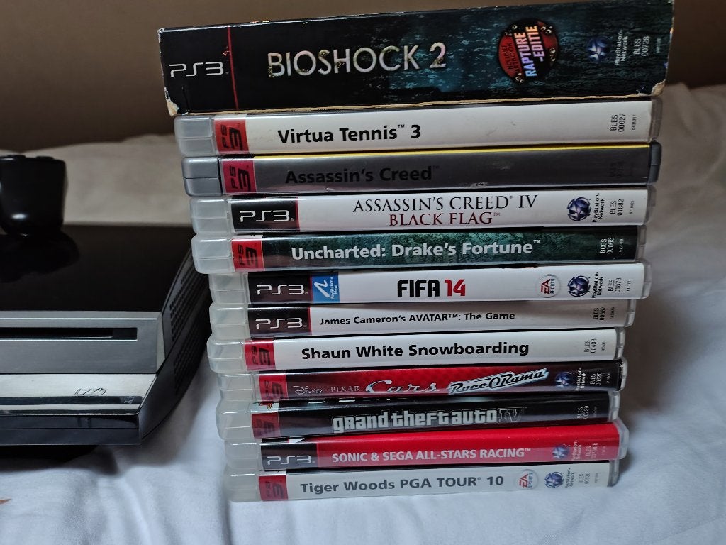 Sony PlayStation 3 (40gb) met games, Spelcomputers en Games, 40 GB, Verzenden, Phat, Met 1 controller