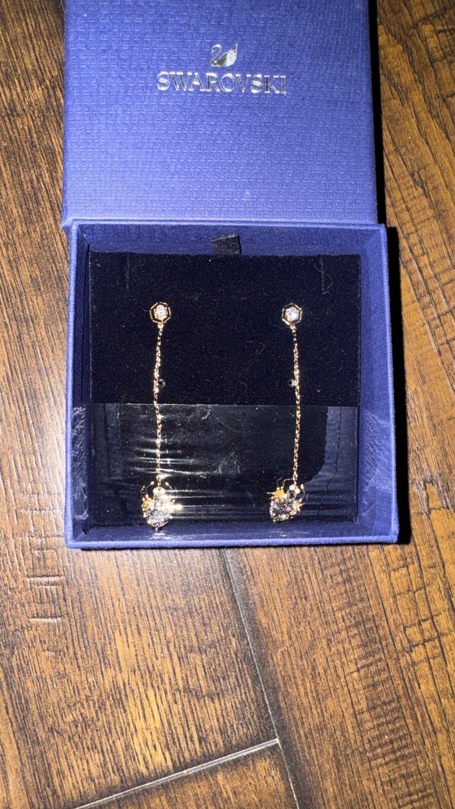 Swarovski oorbellen, Ophalen of Verzenden, Nieuw, Zilver, Overige materialen