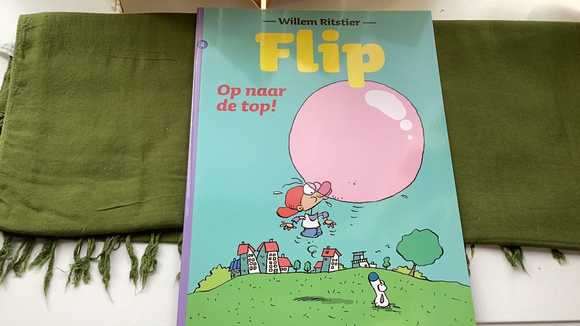 Willem Ritstier - Op naar de top! Stripboek, Willem Ritstier, Eén stripboek, Ophalen of Verzenden, Zo goed als nieuw