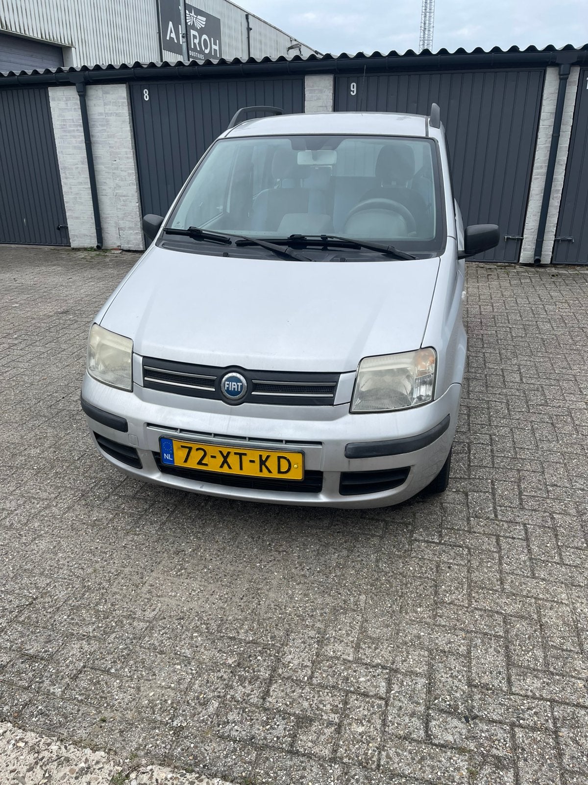 Fiat Panda 1.2 44KW 60PK 2007 Grijs airco 03-03-27 apk, Voorwielaandrijving, Origineel Nederlands, Bedrijf, Handgeschakeld