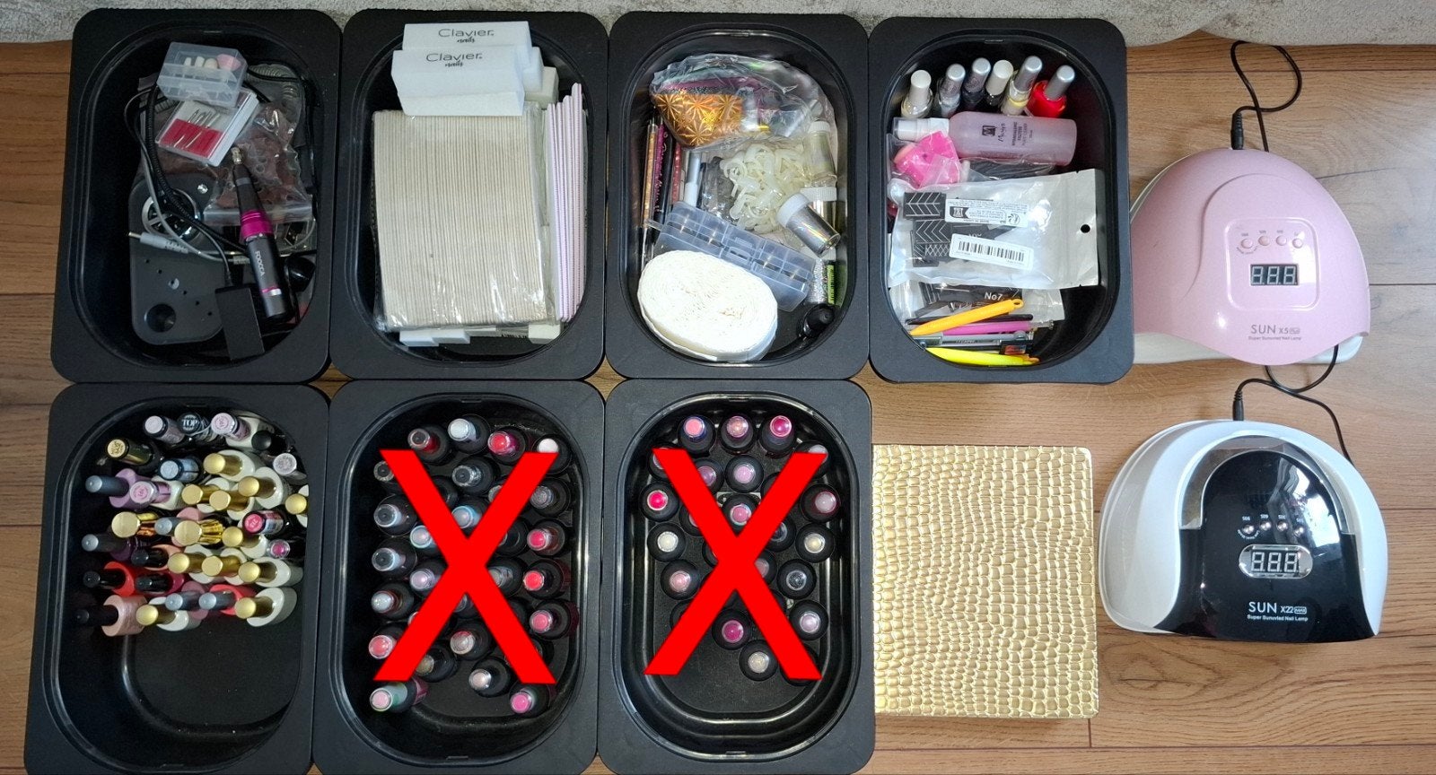 Set voor gellak nagels, elec vijl, 2 lampen, Venalisa, Victo, Ophalen, Zo goed als nieuw, Overige typen