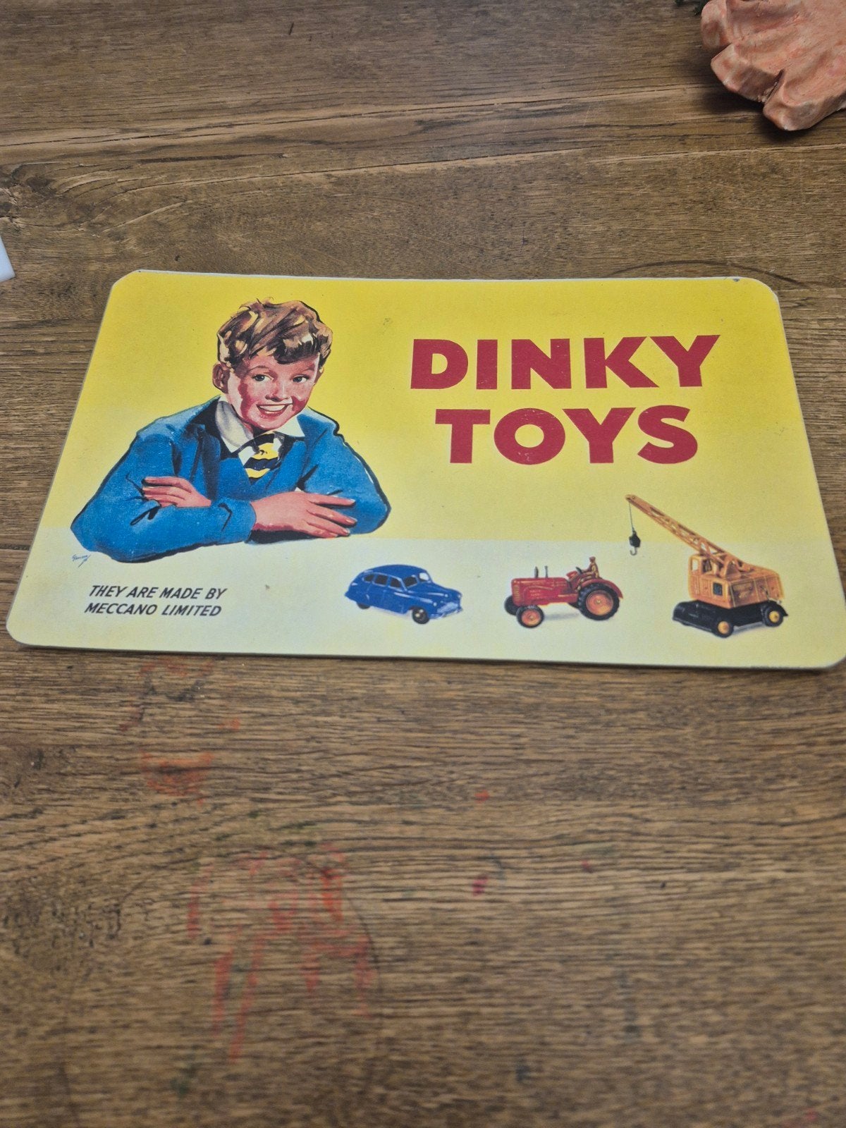 Vintage Dinky Toys reclamebord / display - Meccano Limited, Verzamelen, Ophalen of Verzenden, Gebruikt