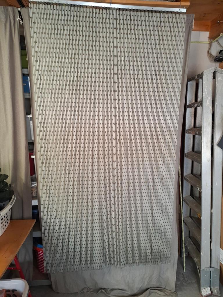 Vliegengordijn hulzen 110 cm x 205cm, Ophalen of Verzenden, Gebruikt