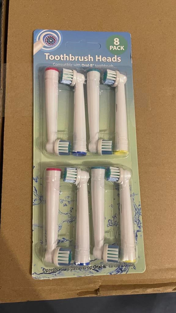 19x sets Opzetborstels Oral-B compatibel - 8x (niet sonisch), Ophalen of Verzenden, Nieuw, Mondverzorging