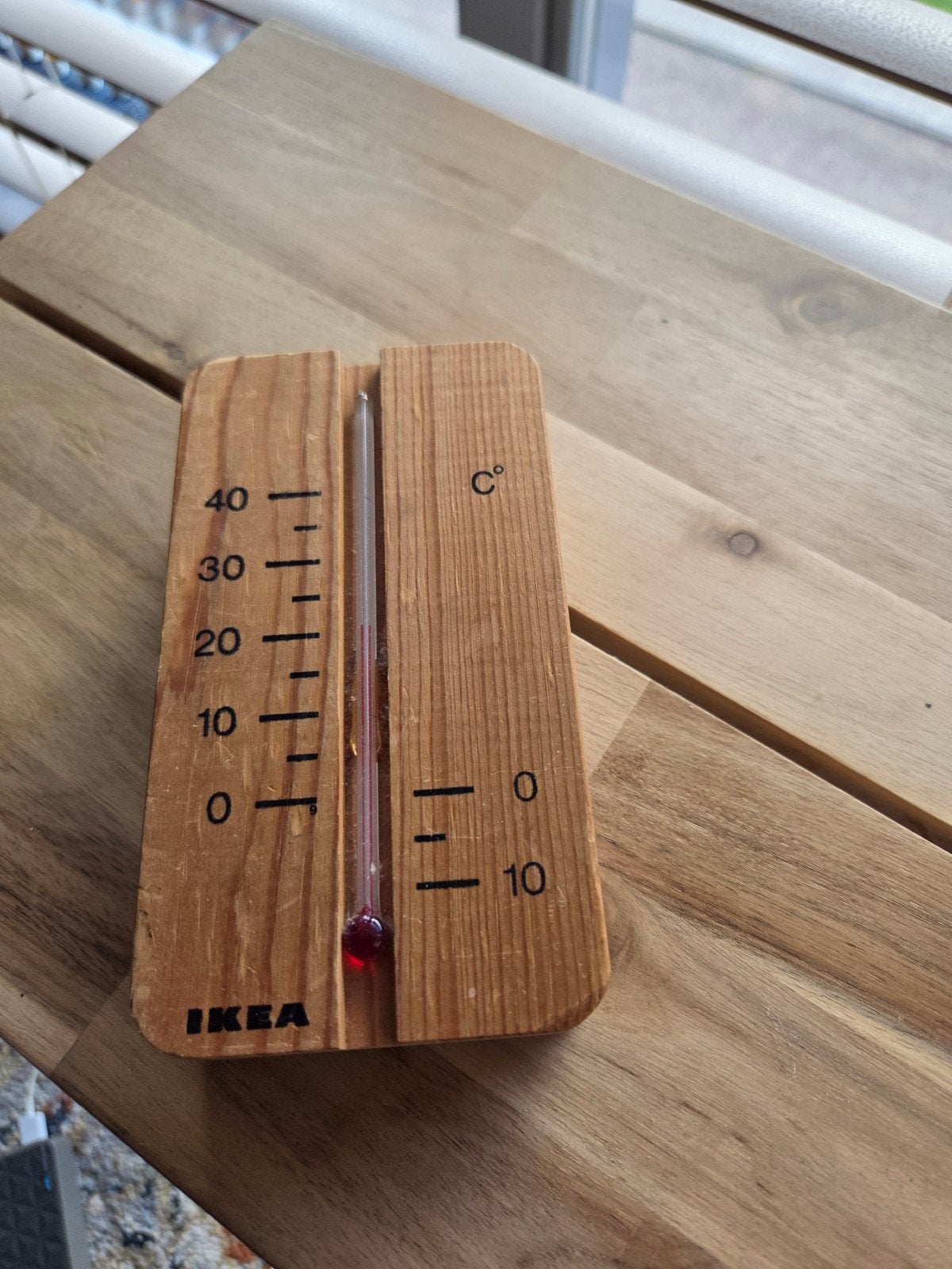 IKEA Houten Buitenthermometer - Vintage Design, Gebruikt, Overige merken, Hout, Ophalen