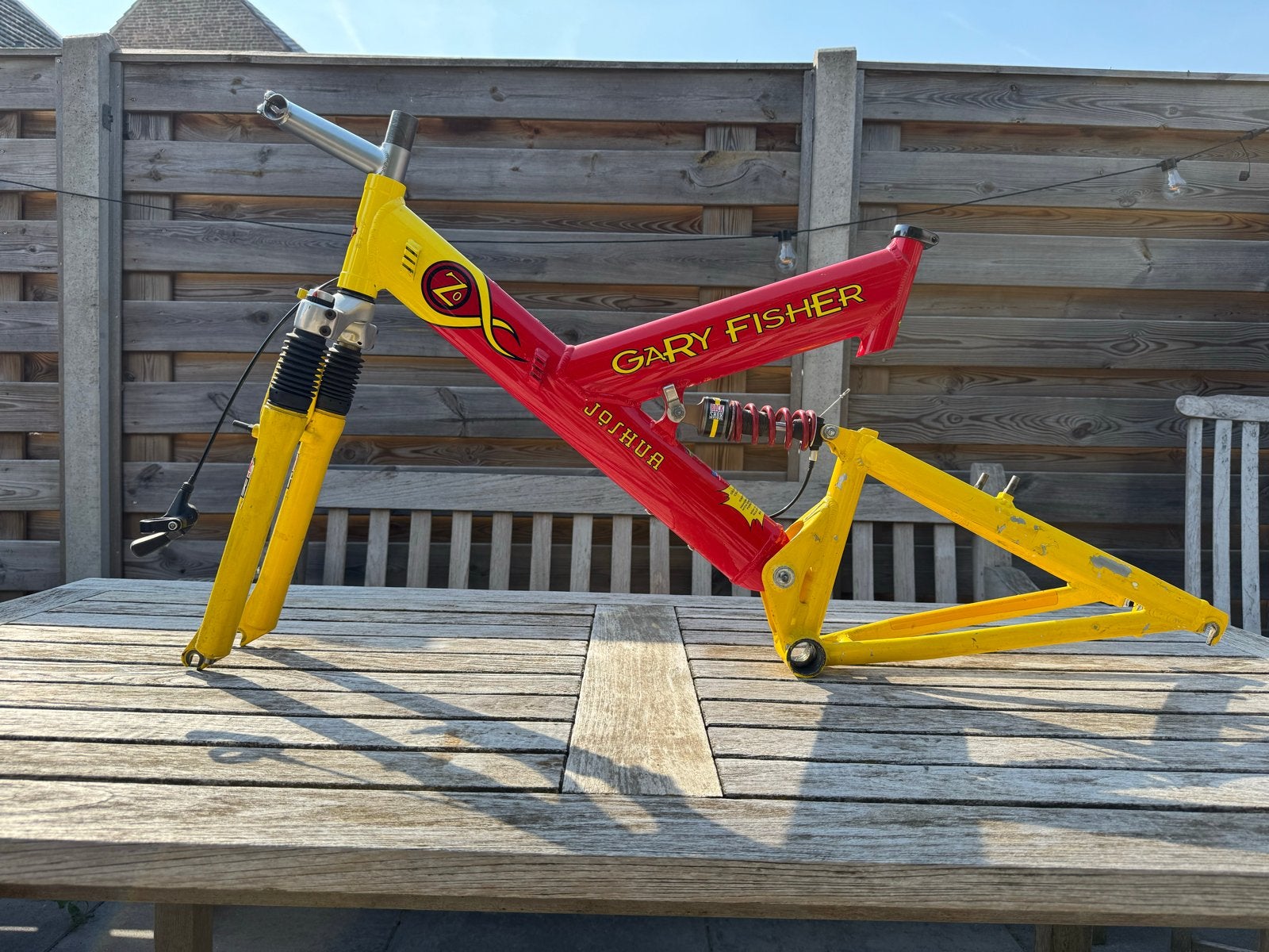 Gary Fisher Joshua Zo frameset 1997 met RockShox Judy, Ophalen, Frame, Gebruikt, Aluminium