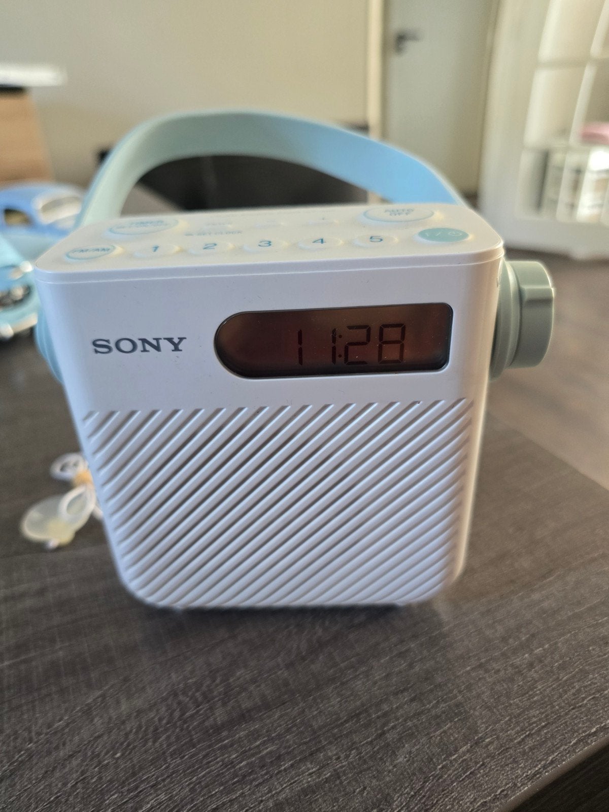 Sony FM/AM Douche Radio ICF-S80 - Wit/Blauw, Ophalen of Verzenden