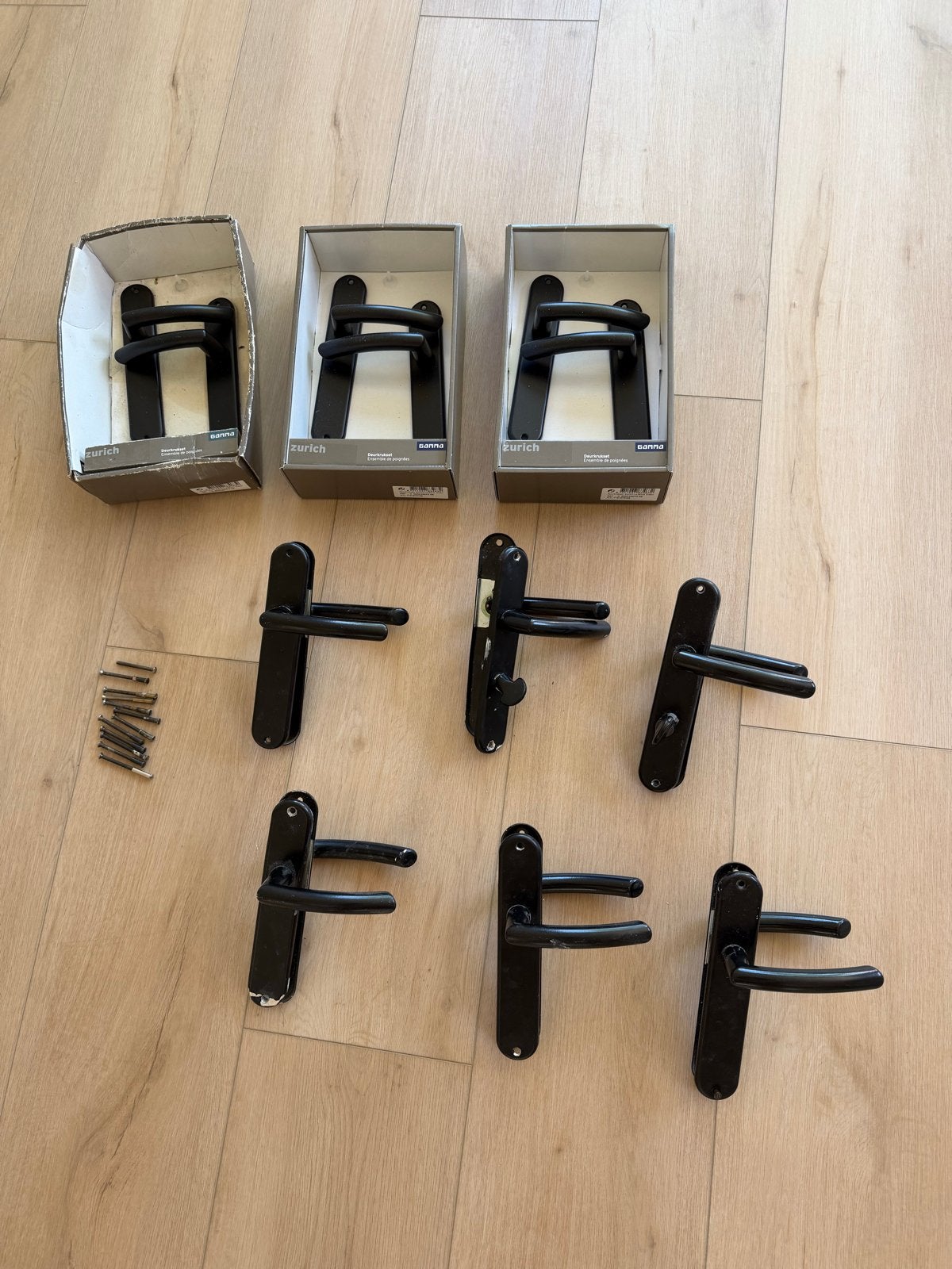 Deurkrukset Zurich LS Blind Zwart - GAMMA, Ophalen, Nieuw, Overige materialen, Klink of Kruk
