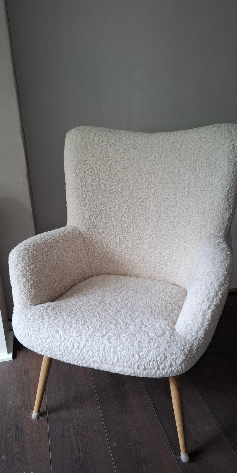 Fauteuil Hundested off-white teddy - Zo goed als nieuw, Huis en Inrichting, Ophalen, Zo goed als nieuw