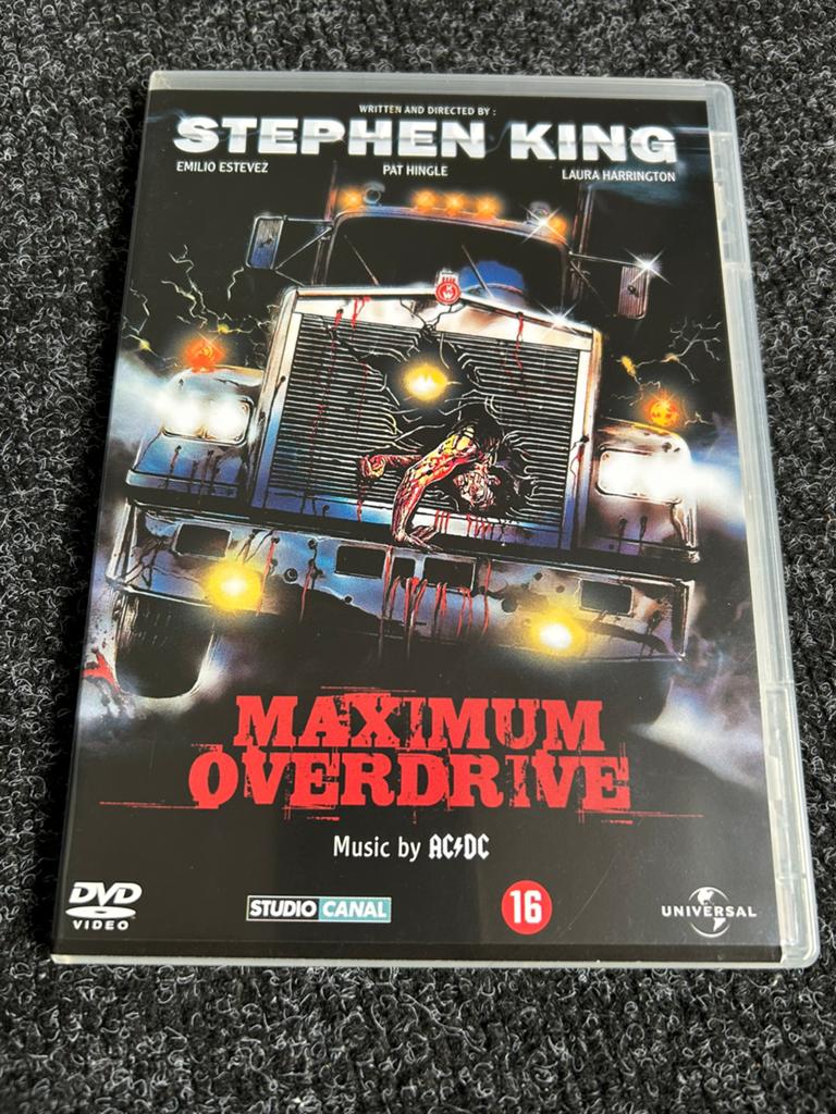 Maximum overdrive op dvd 1986, Gebruikt, Vanaf 16 jaar, 1980 tot heden, Ophalen of Verzenden