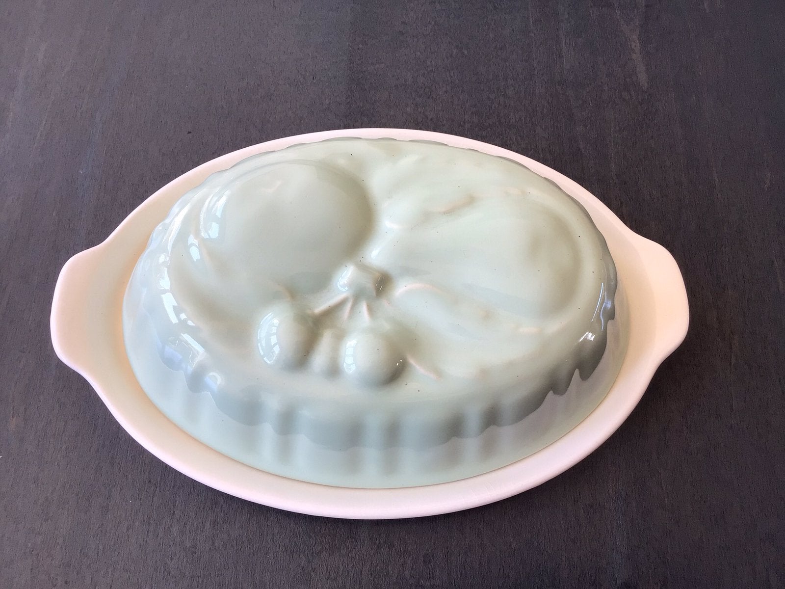 Puddingvorm met serveer blad groen, Villeroy Boch, Ophalen of Verzenden
