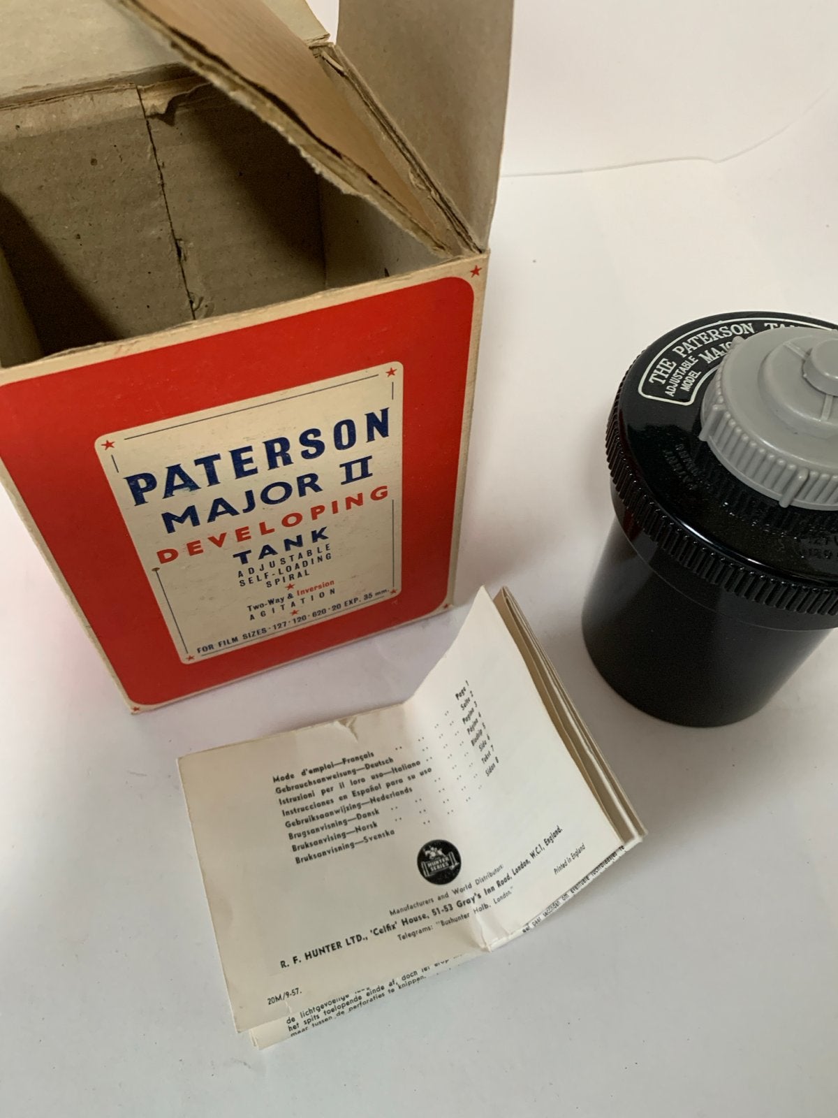 Paterson Major II Ontwikkeltank met doos en handleiding, Ophalen of Verzenden, Zo goed als nieuw