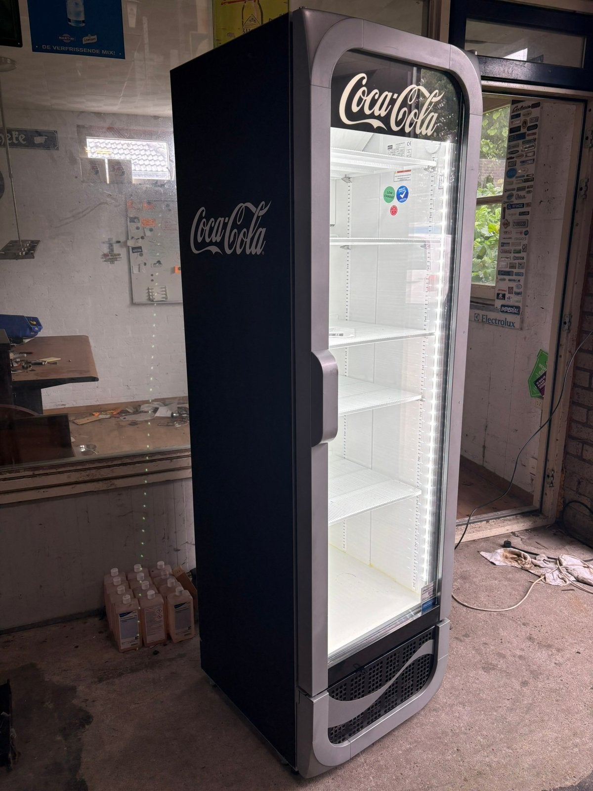 Coca Cola glasdeur koelkasten 100% origineel koelkast, Ophalen, 200 liter of meer, 60 cm of meer, 160 cm of meer