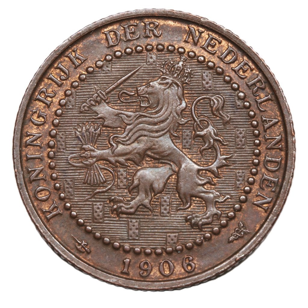 Cent 1906. Unc,, Ophalen of Verzenden, Koningin Wilhelmina, 1 cent, Losse munt