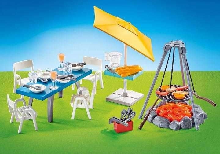 9818 picnic / barbecue opstelling, Kinderen en Baby's, Speelgoed | Playmobil, Complete set, Nieuw, Ophalen of Verzenden, City life