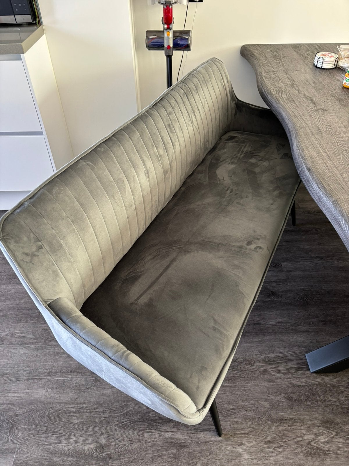 3zits bank voor eettafel, Ophalen, 150 tot 200 cm, Tweepersoons, 75 tot 100 cm